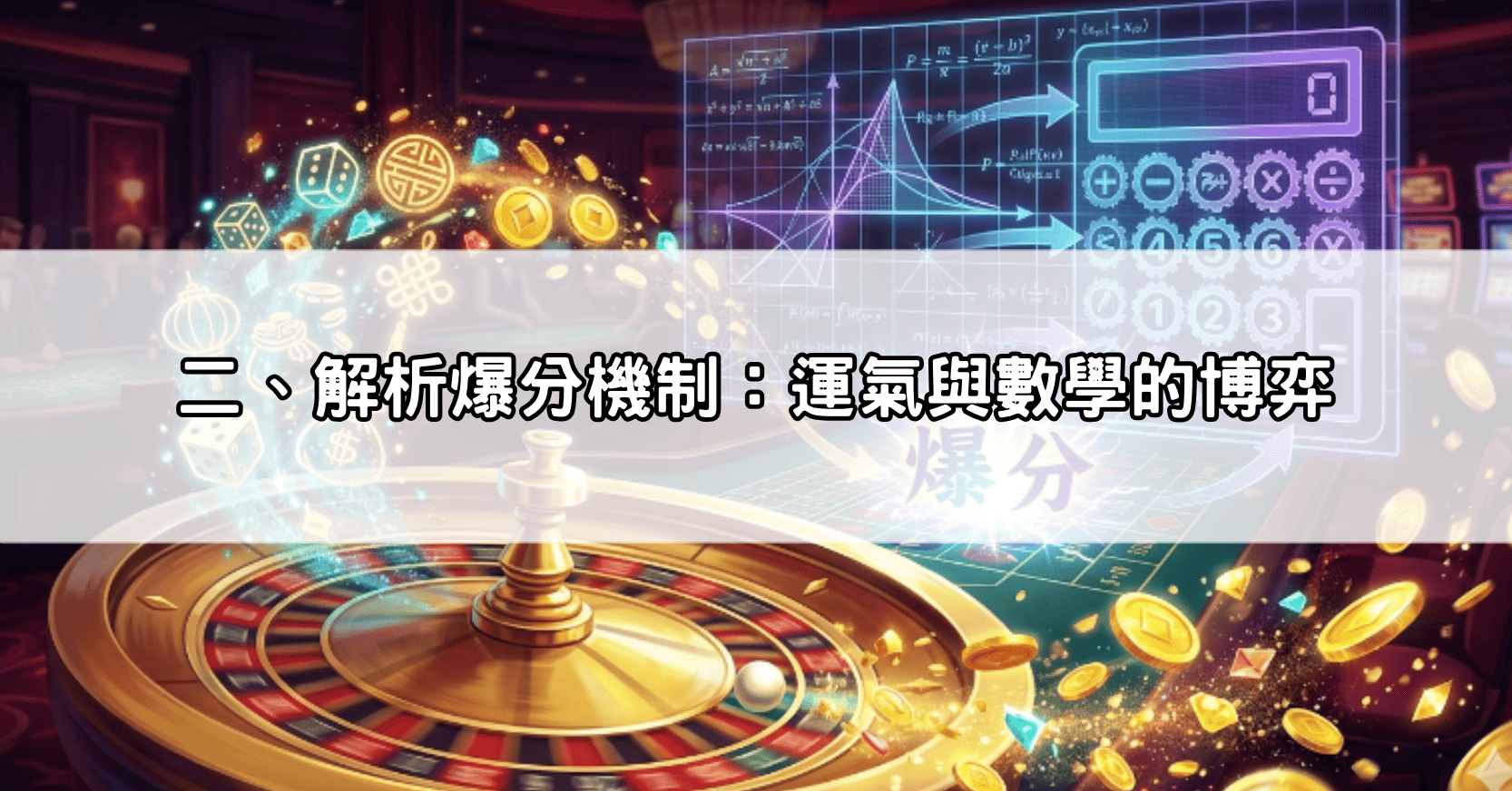 二、解析爆分機制：運氣與數學的博弈